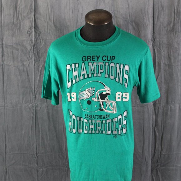Saskatchewan Roughriders Shrit (VTG) - 1989 Grey Cup Champions - Men's Medium - Picture 1 of 9